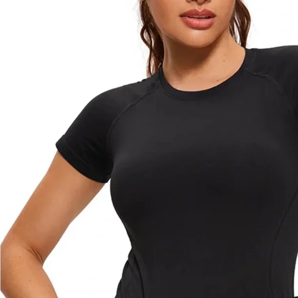 Brand New 7 Top Bundle NWT CRZ Yoga Seamless Hip length short sleeve 7 shirts - Picture 6 of 8